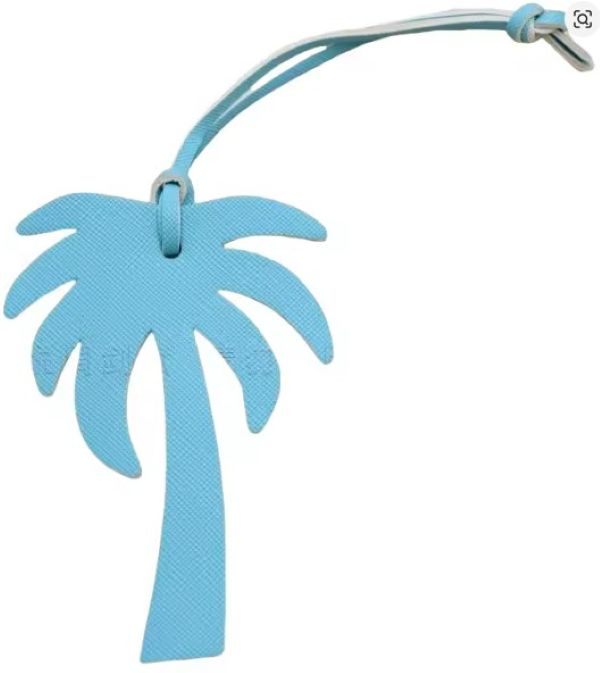 Palm Tree Bag Charms - Faux Leather