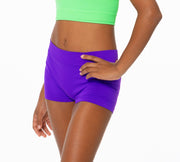 Girl's (10-14) Solid Boy Shorts