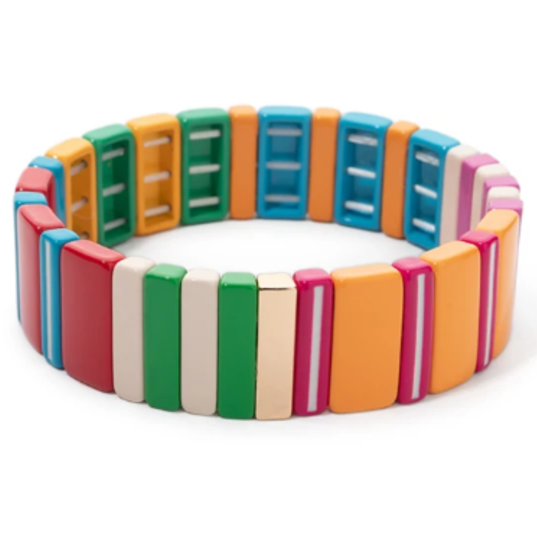 Sitting By The Fire Tile Bracelets