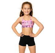 Little Girl's (4-6x) "DANCE" Tie Dye Bra Cami