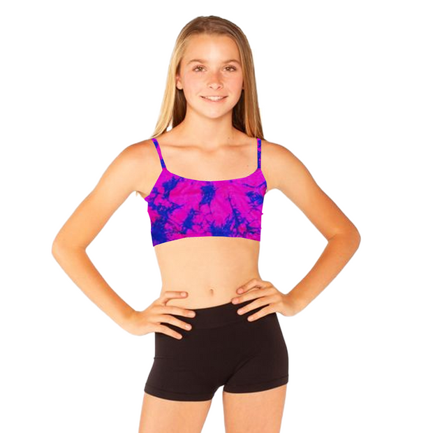 Girl's (8-14) Tie Dye Bandeau Bra Cami