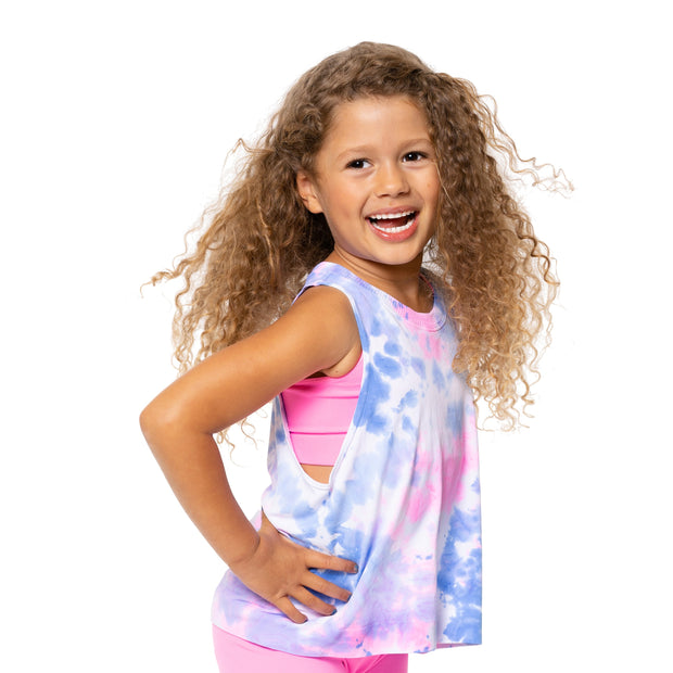 Girl's (8-12) Water Color One Size Sleeveless Top