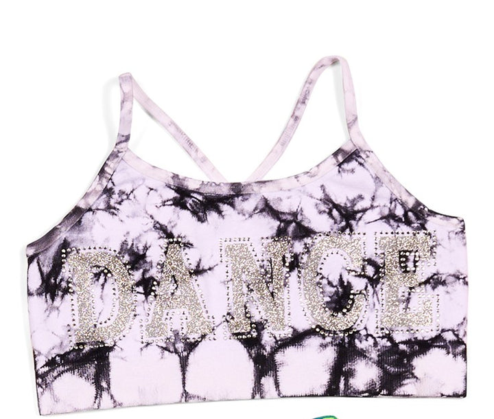 Little Girl's (4-6x) "DANCE" Tie Dye Bra Cami