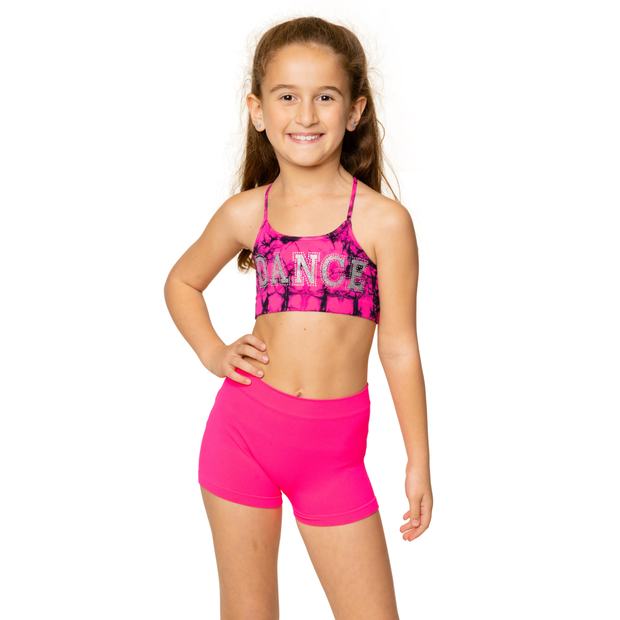 Little Girl's (4-6x) "DANCE" Tie Dye Bra Cami