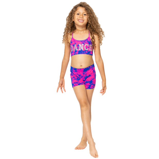 Little Girl's (4-6x) "DANCE" Tie Dye Bra Cami