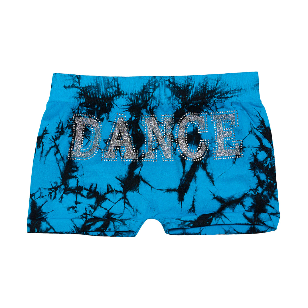 Girl's (7-10) "DANCE" Tie Dye Boy Shorts
