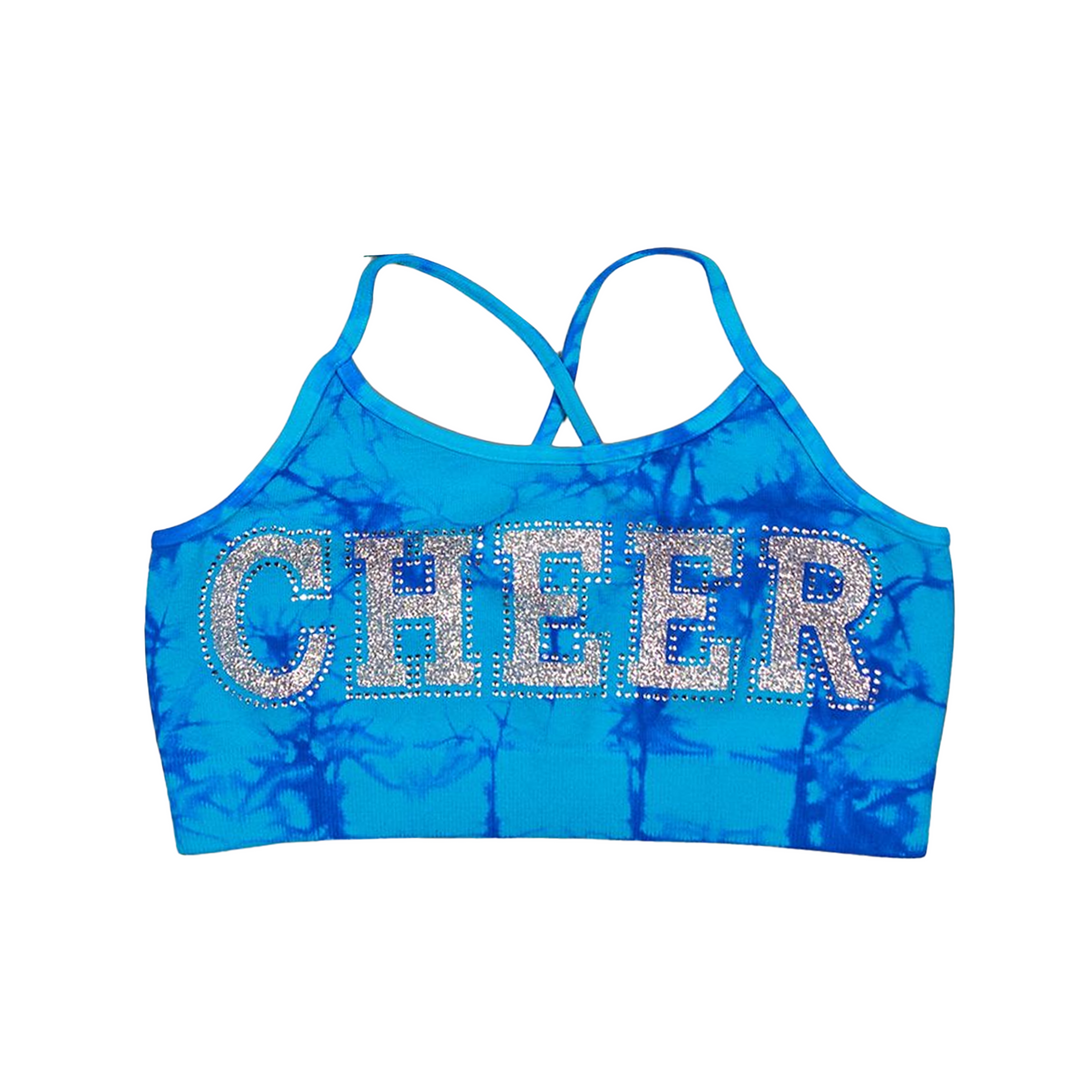 Little Girl's (4-6x) "CHEER" Tie Dye Bra Cami