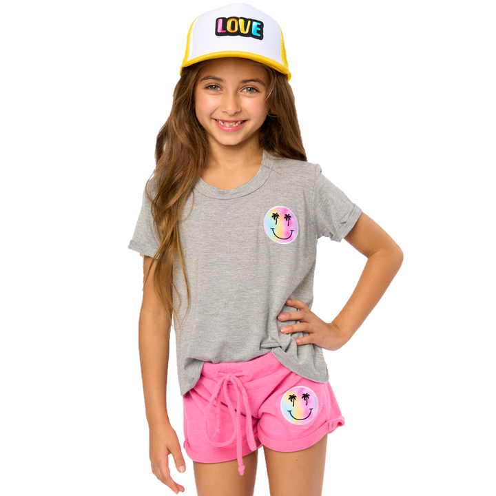 Kids Trucker Hat with a "LOVE" Patch