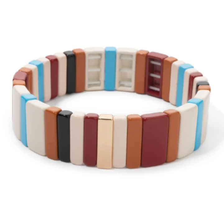 Toasted Marshmallow Tile Bracelets