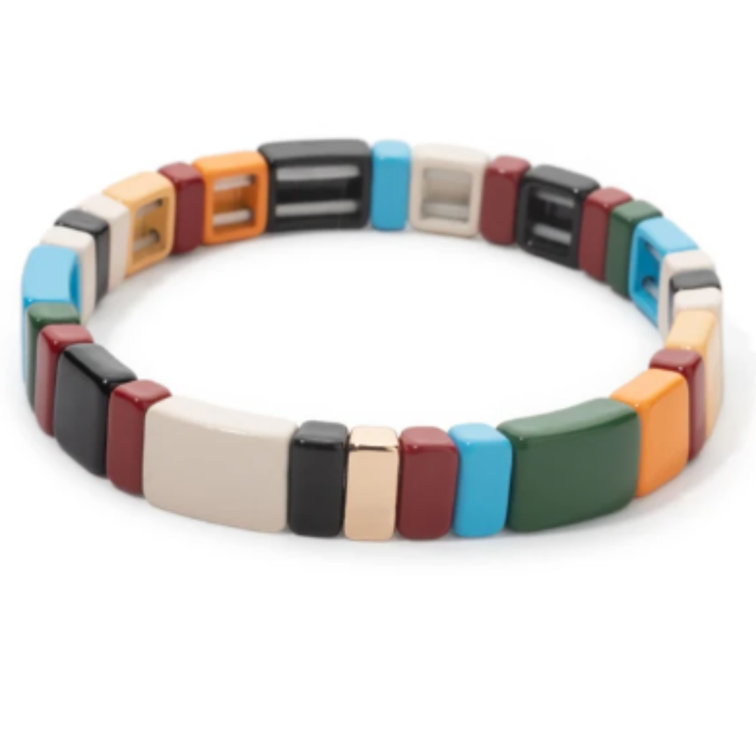 Toasted Marshmallow Tile Bracelets