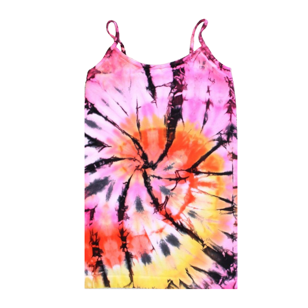 Little Girl's (4-6x) Swirl Tie Dye Full Length Cami