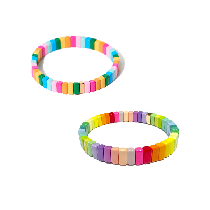 Neon Rainbow Bracelet Collection - 2 styles