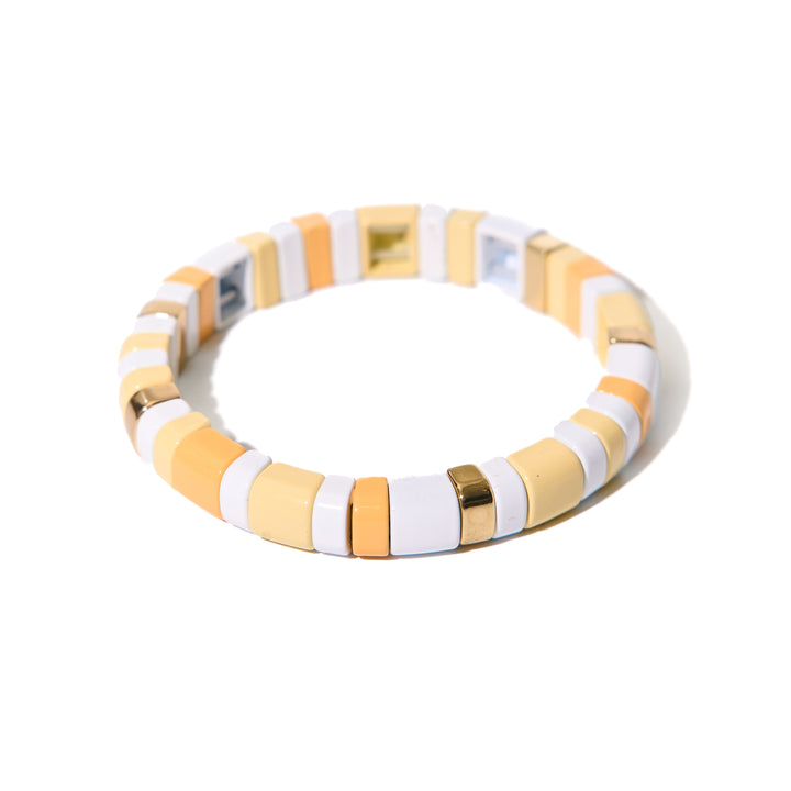 Vanilla Caramel Tile Bracelet Collection