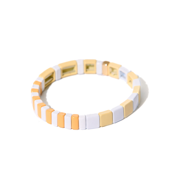 Vanilla Caramel Tile Bracelet Collection