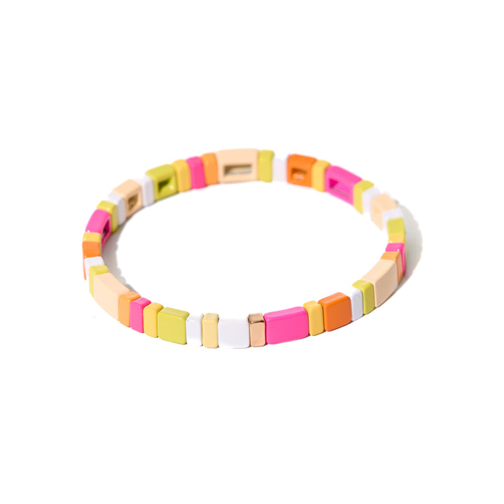 Vanilla Caramel Tile Bracelet Collection