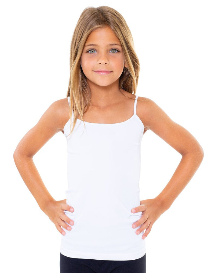 Girl's (7-10) Solid Full Cami /  Set of 2