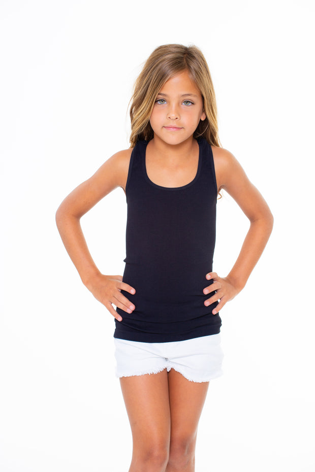 Little Girl's (4-7) Ribbed Racer Back Tank Top