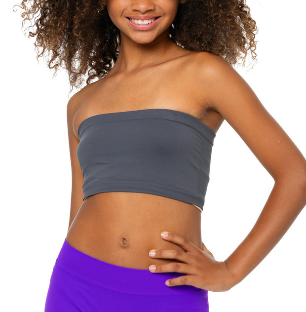 Girl's (7-14) Solid Bandeau