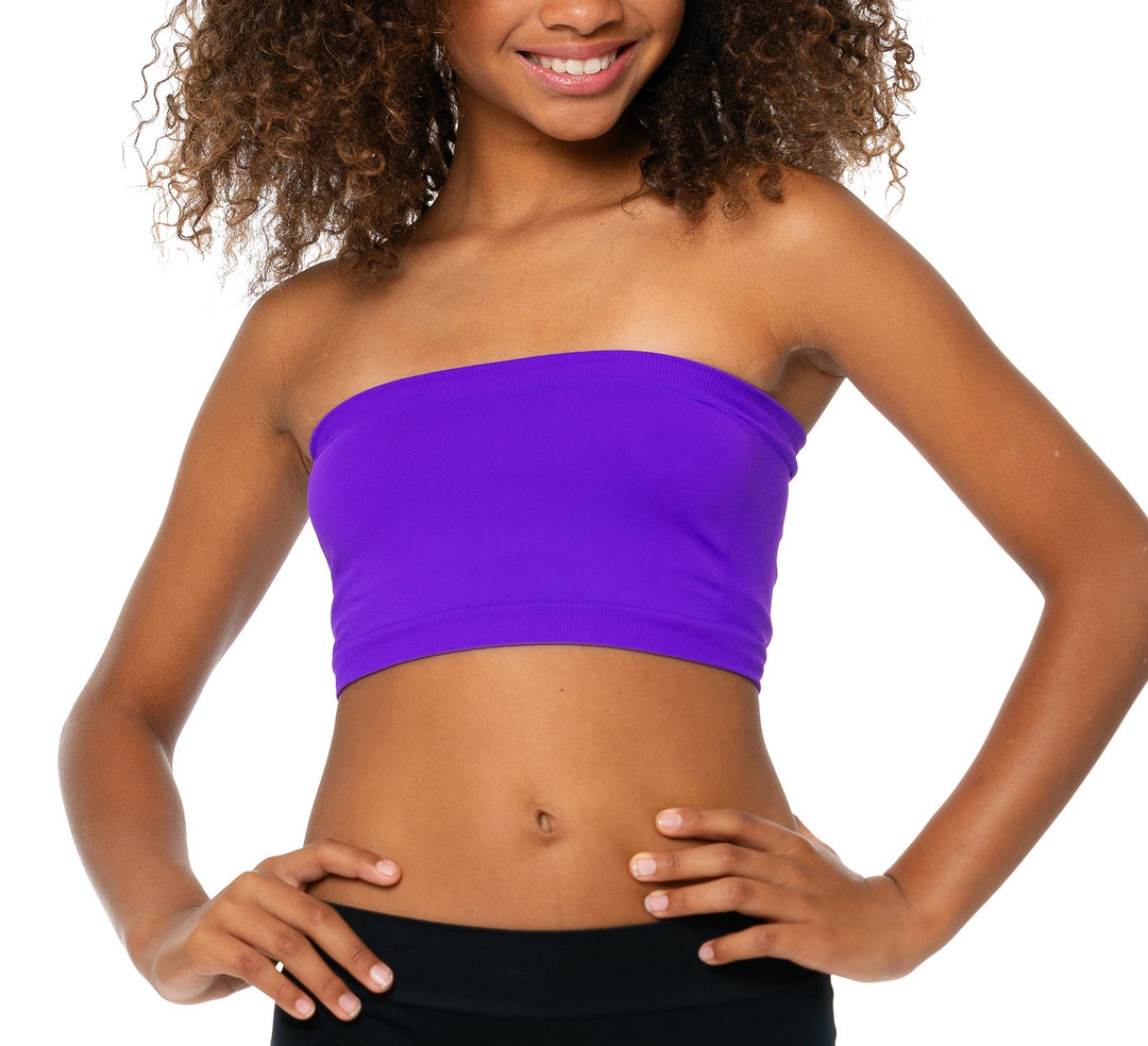 Girl's (7-14) Solid Bandeau