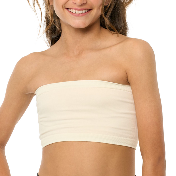Girl's (7-14) Solid Bandeau
