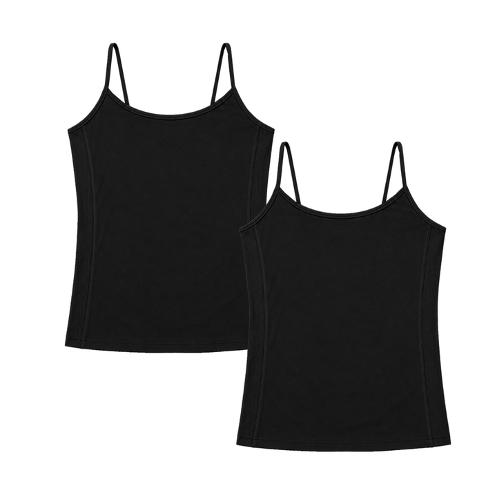 Girl's (10-14) Solid Full Cami / Set of 2