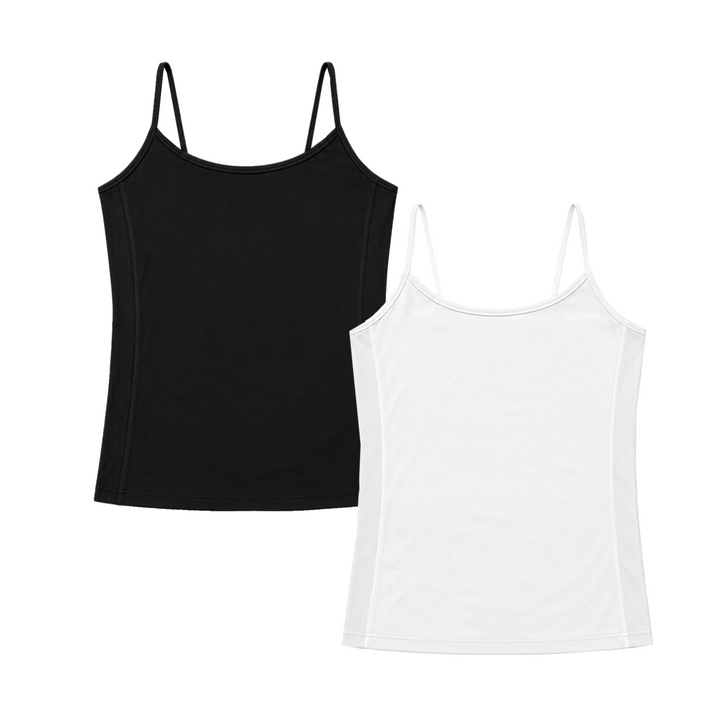 Girl's (10-14) Solid Full Cami / Set of 2