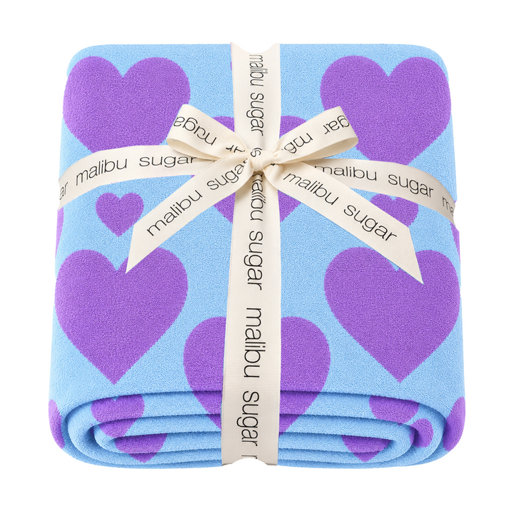 Malibu Sugars' Two Tone Heart Reversible Blanket