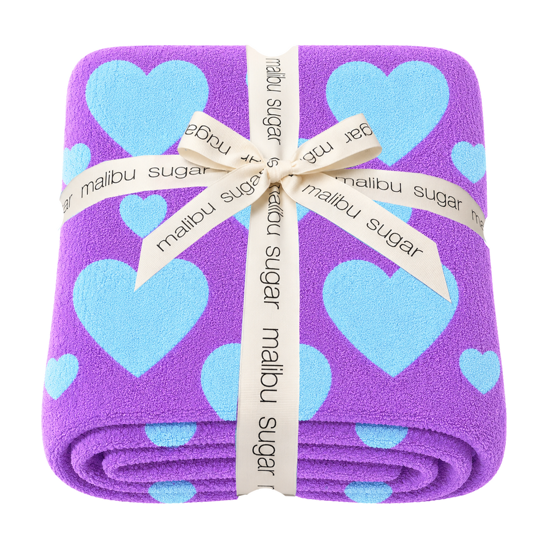 Malibu Sugars' Two Tone Heart Reversible Blanket