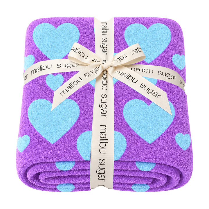 Malibu Sugars' Two Tone Heart Reversible Blanket