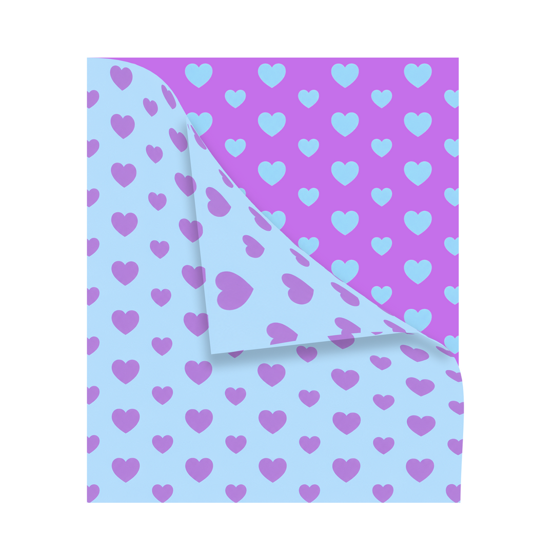 Malibu Sugars' Two Tone Heart Reversible Blanket