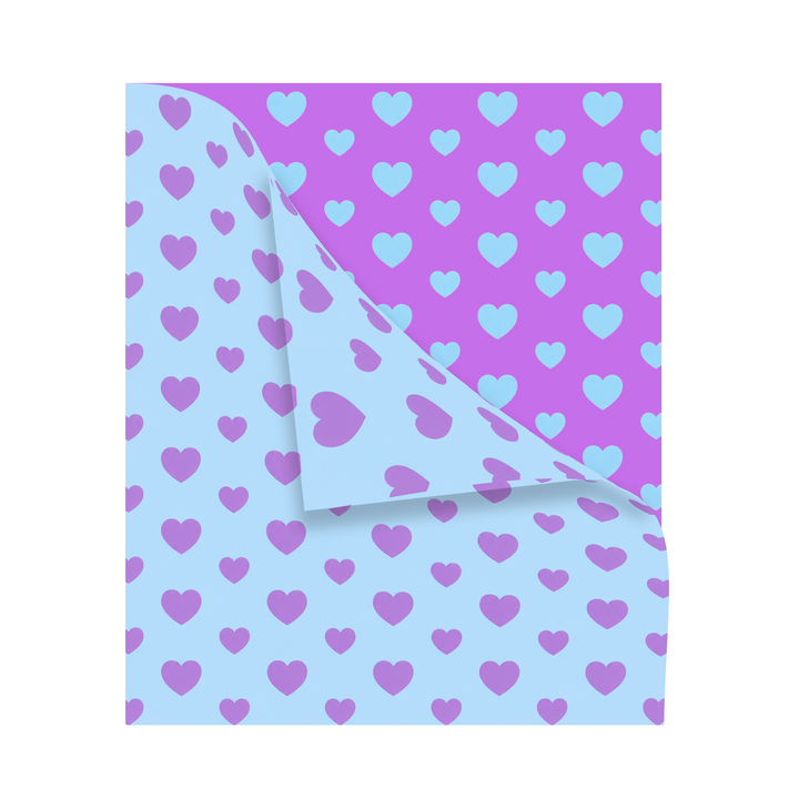 Malibu Sugars' Two Tone Heart Reversible Blanket