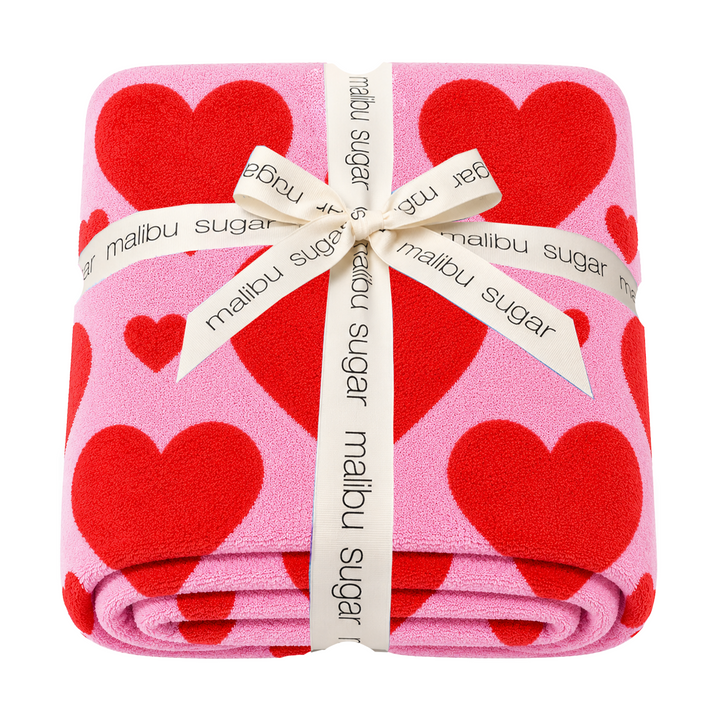 Malibu Sugars' Two Tone Heart Reversible Blanket