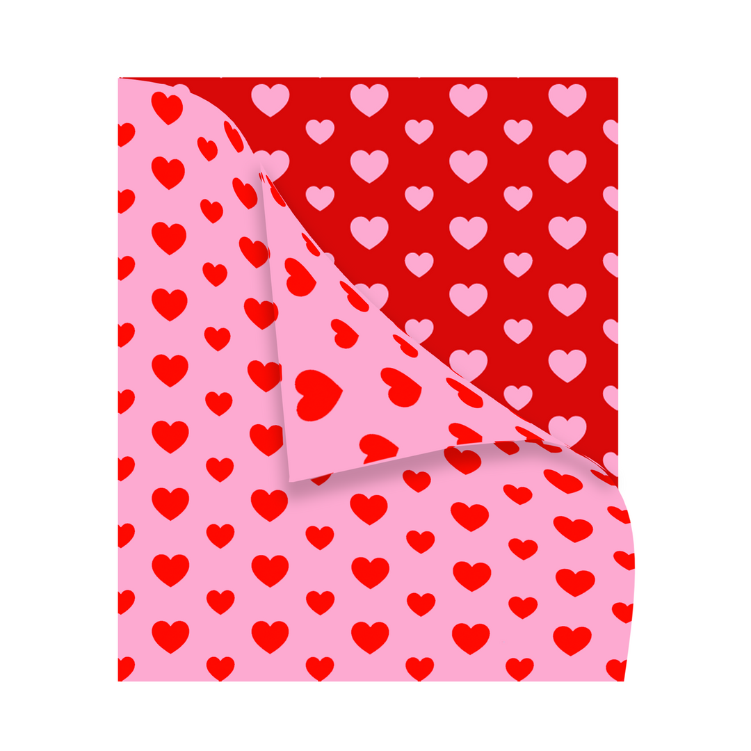Malibu Sugars' Two Tone Heart Reversible Blanket