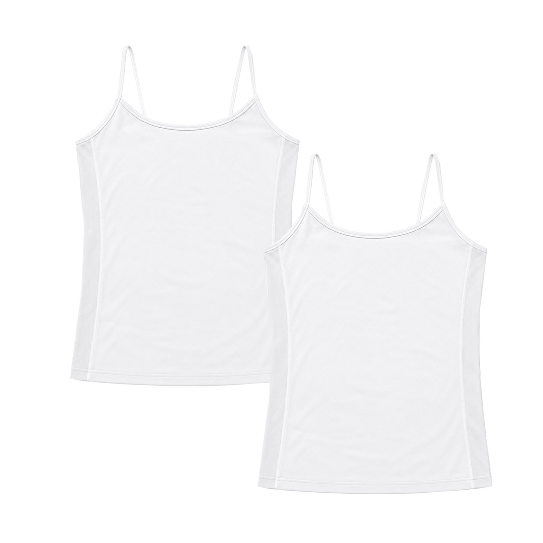 Girl's (10-14) Solid Full Cami / Set of 2