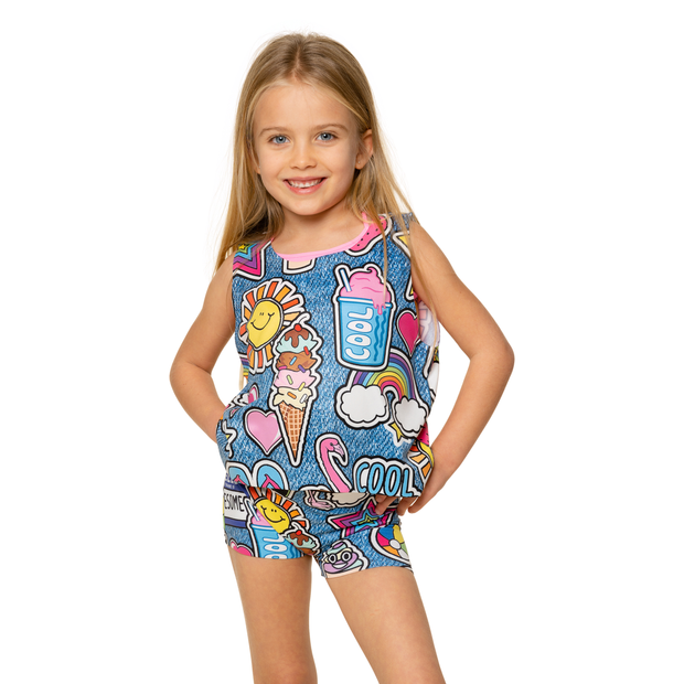 Cool Vibes Boy Shorts for Girls 8-14