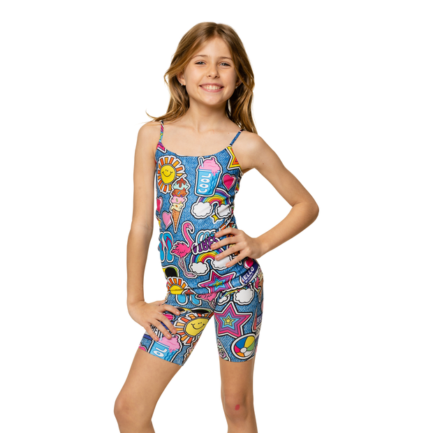 Cool Vibes Full Cami for Little Girls 4-6x