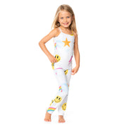 Little Girl's (4-6x) Cloud Tie Dye with Icons Leggings