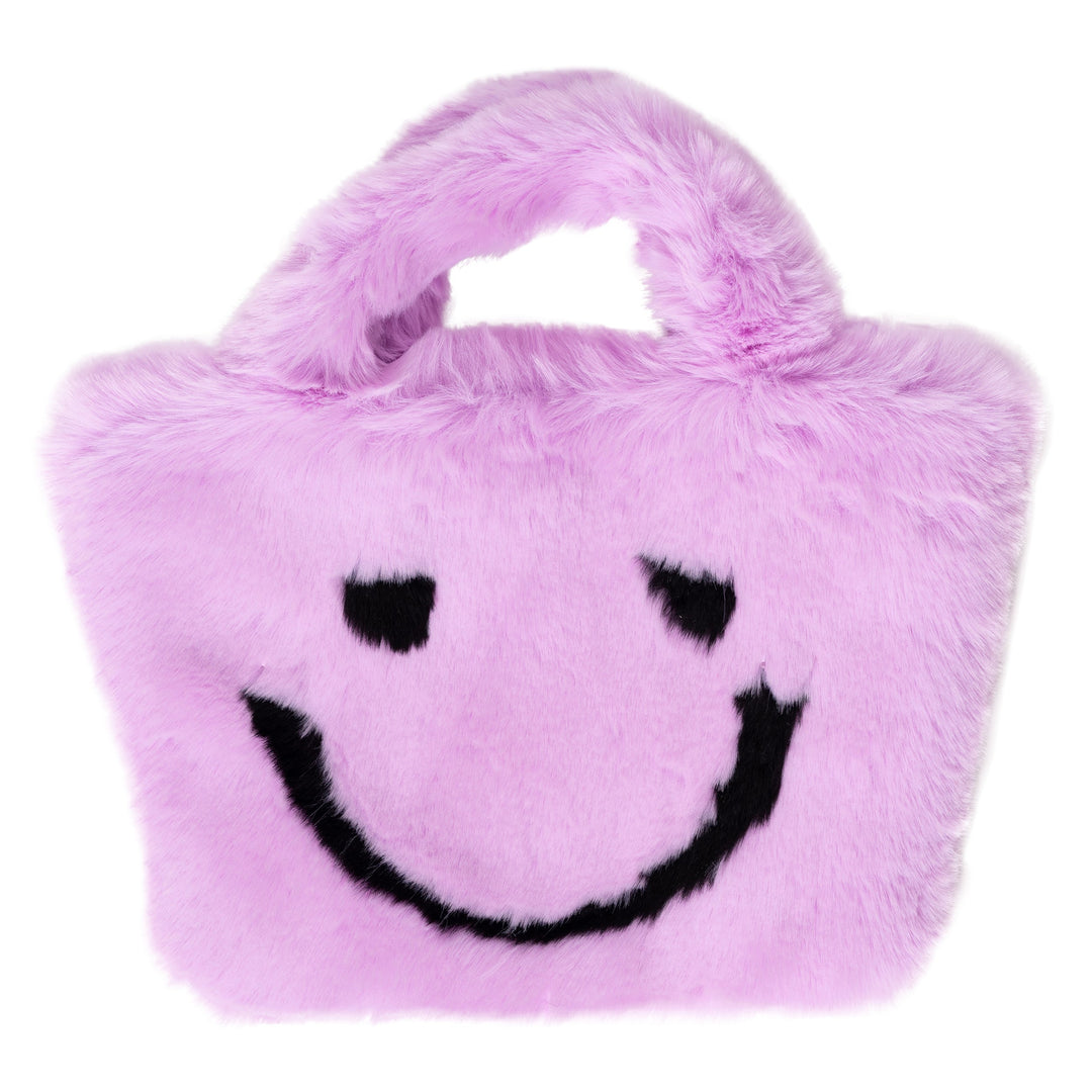 Fuzzy Happy Faces Purse