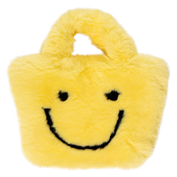 Mavi Bandz Mini Neon Smiley Face Tote Purse Bag in Pink and Yellow – Classy  Rascals Boutique