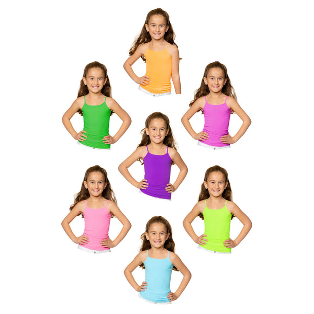 Spring Color Palette - Spaghetti Strap Full Cami for Little Girls 4-6x