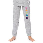 Girl's (8-14) Hacci Sweatpants with Baby Chenille Patches