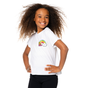 Girls (8-14) Short Sleeve Crop Tee with "No Bad Days" Patch