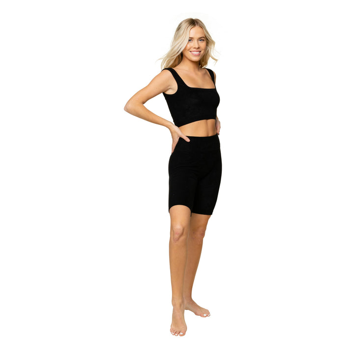 French Terry Crop Tank Top for Juniors