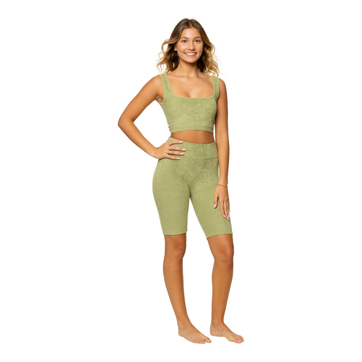 French Terry Crop Tank Top for Juniors