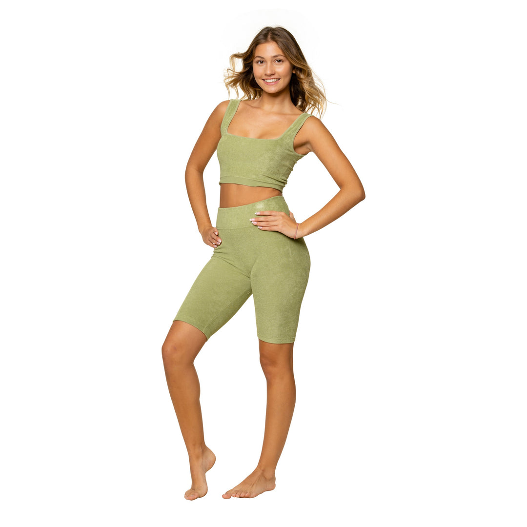 French Terry Crop Tank Top for Juniors