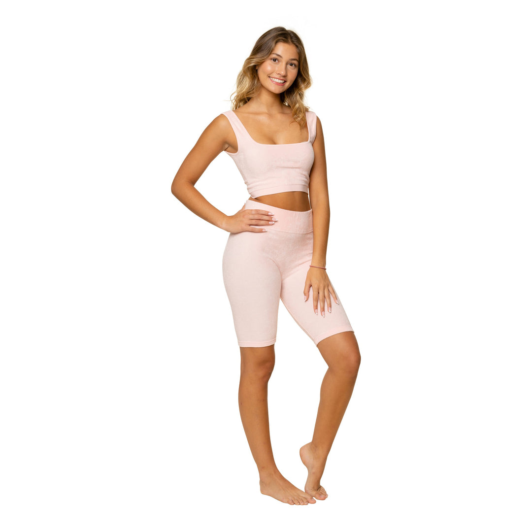 French Terry Crop Tank Top for Juniors
