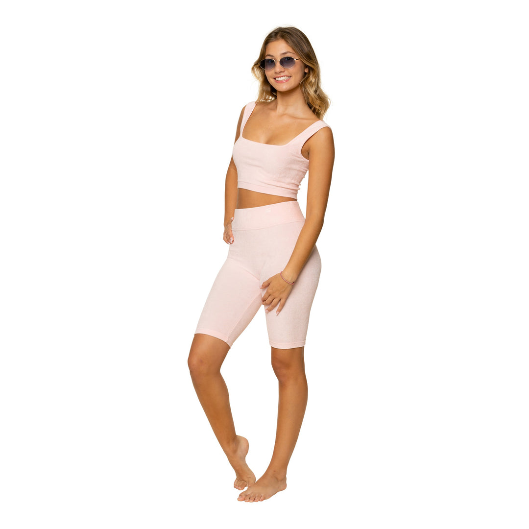 French Terry Crop Tank Top for Juniors