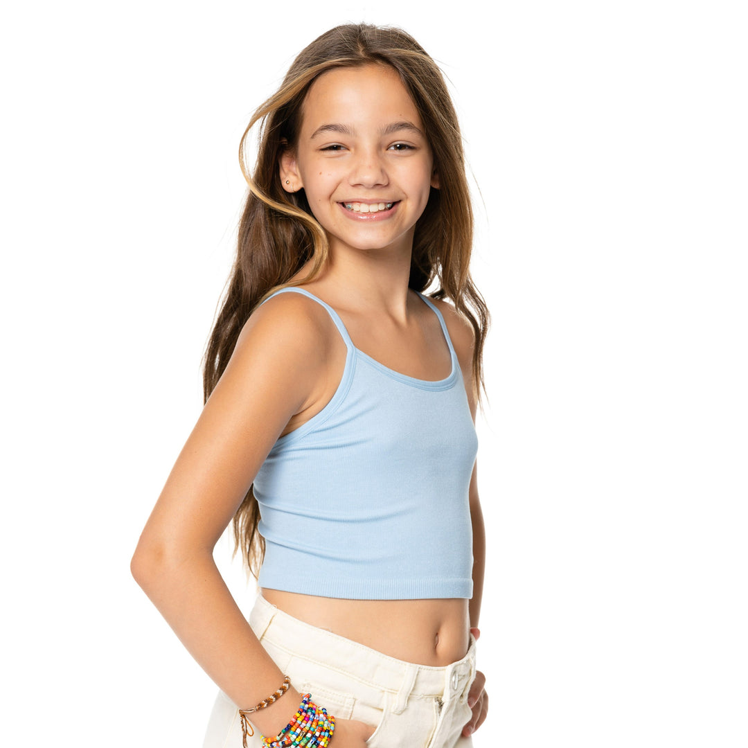 Girl's (8-12) Crop Cami with Adjustable Straps