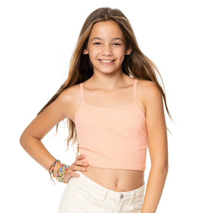 Girl's (8-12) Crop Cami with Adjustable Straps