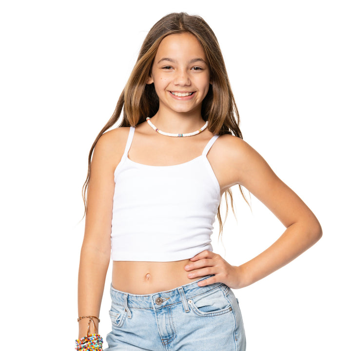 Girl's (8-12) Crop Cami with Adjustable Straps
